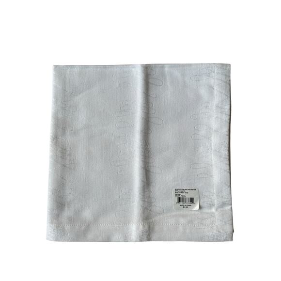 NWT Waterford Crystal formal MAEVE napkins white with design 21”x21” set of 12 - Picture 14 of 16